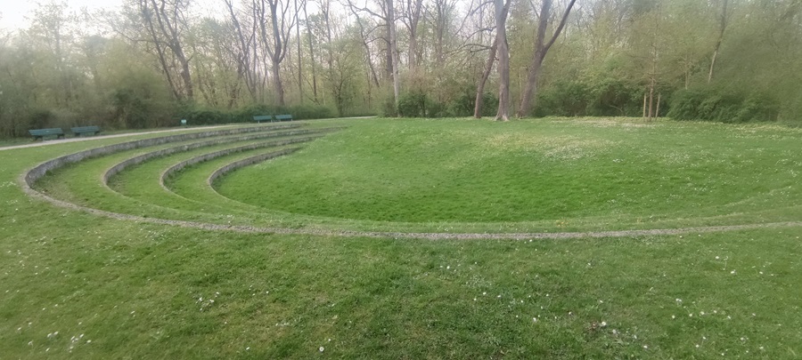 Das Amphitheater im Englischen Garten.